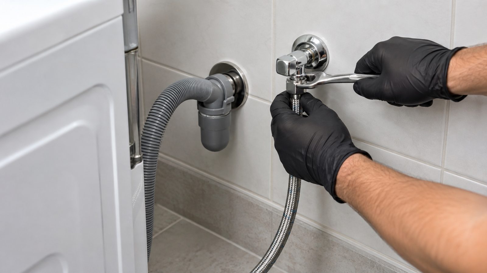 Raccordement d'une machine à laver par NJ Sanitaire