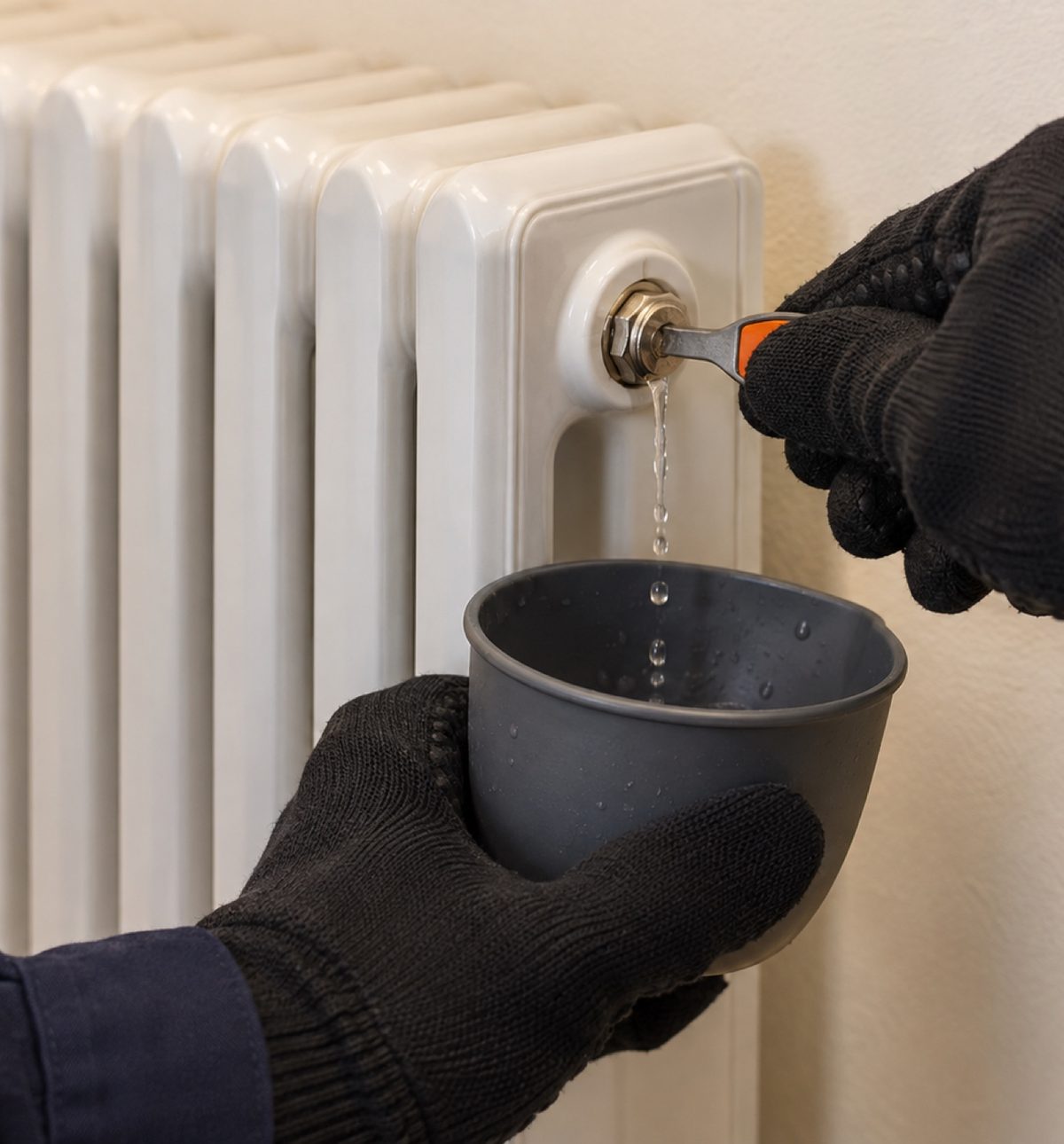 Purge d'un radiateur par NJ Sanitaire
